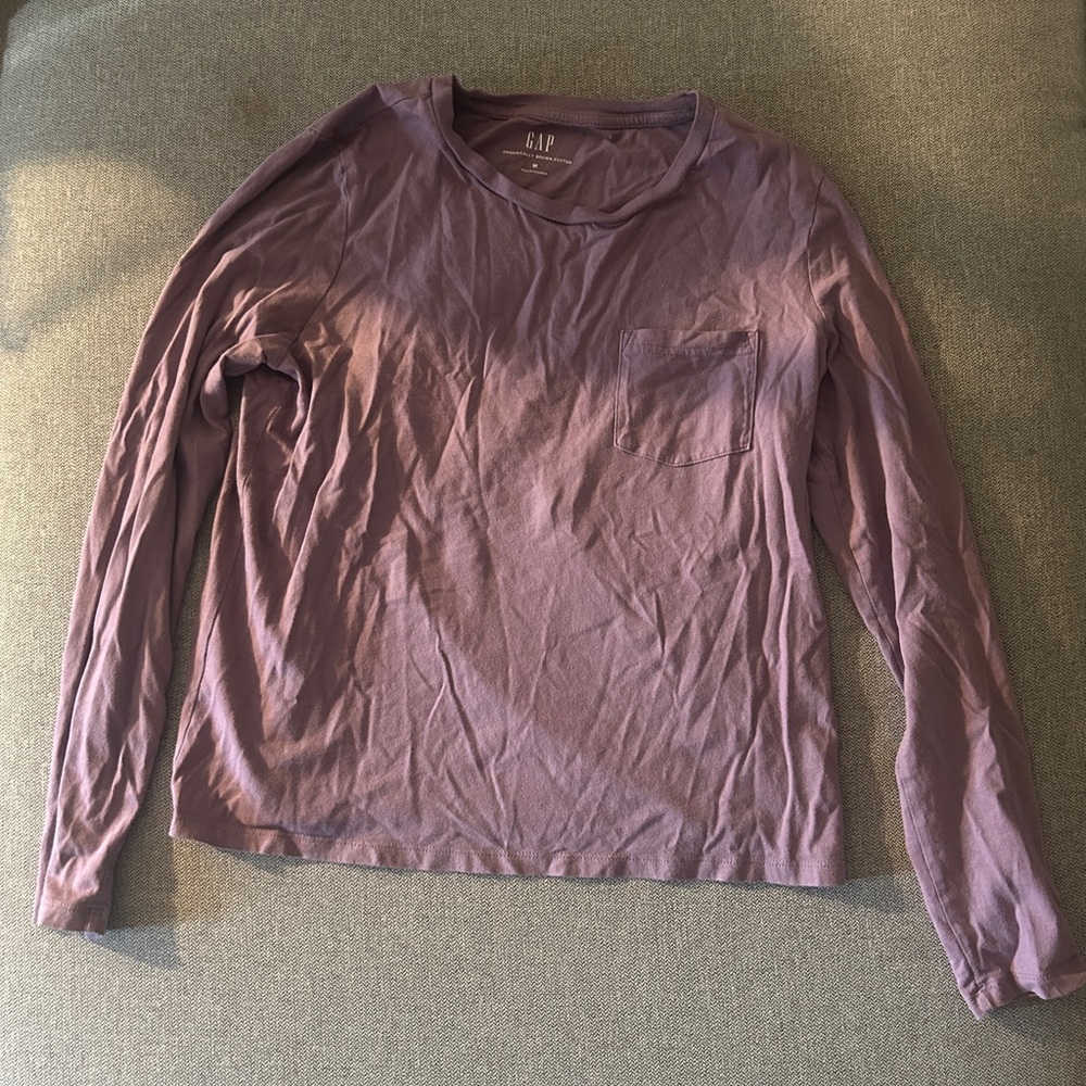 GAP Purple Long Sleeve Shirt